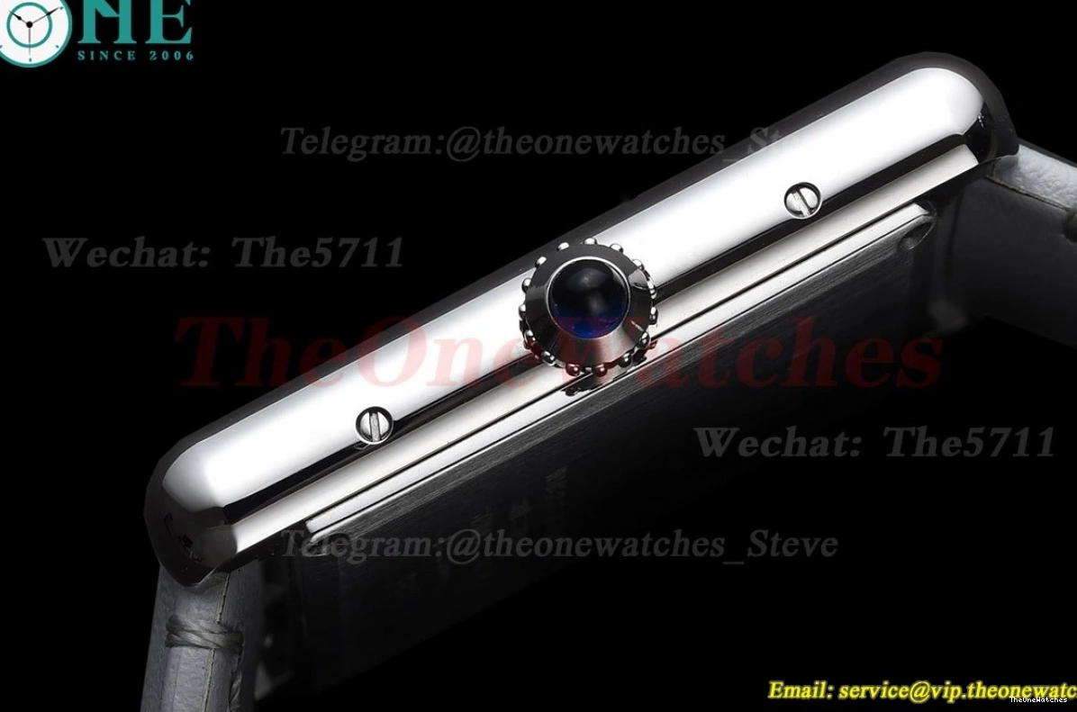 Small Leather Quartz Must On SS Grey Strap White K11F Tank LE dial 0206